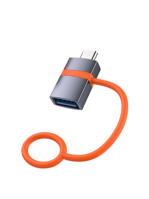 Usb/Lightning to Type-C Interface Otg Anti-Lost Adapter Suitable for Apple 16 iPhone 15 Mobile Phone USB Flash Drive Converter Charging MacBook Computer Tablet iPad Car USB Flash Drive