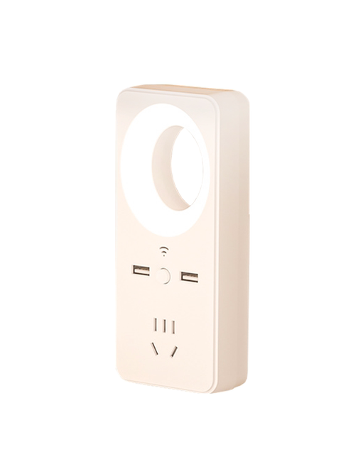 Smart Voice-Controlled Sensor Small Table Lamp for Bedroom Bedside with Integrated Socket, Smart Voice Night Light Switch, USB Rechargeable Lighting, Bedside Lamp, Led Lamp, Eye Protection Lamp, Student Lamp