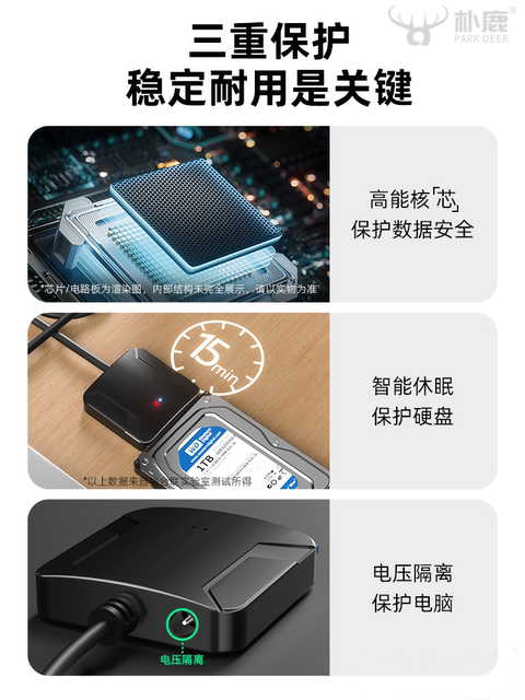 Sata to USB 3.0 Hard Drive Data Adapter Cable, Easy Drive Cable, External Interface 2.5/ 3.5inch Desktop Laptop Connection Optical Drive Mechanical Ssd Solid State Drive Reader