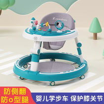 Baby walker anti-O-leg anti-rollover multifunctional foldable baby walker for 6 to 18 months old children