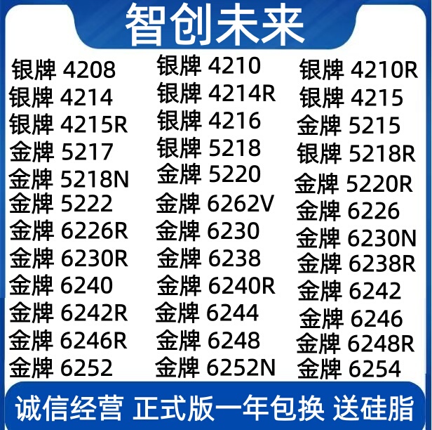 Intel/Intel Other 4210 5218 5217 6262V 6240 6252 6252N 6254
