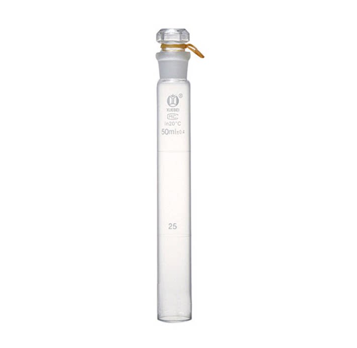 XUEBEI具塞比色管10/ 25ml/50/100ml/刻度标准空心塞玻璃比色管