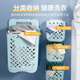 Wall-Mounted Dirty Clothes Basket Household Foldableing Laundry Basket Storage Large Storage Basket Plastic Punch-Free Wall-Mounted Bathroom Dirty Clothes Basket