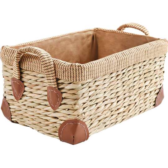Thickened American Straw Storage Box, Living Room Miscellaneous Basket Box, Rattan Storage Box, Wardrobe Storage Basket, Woven Storage Box