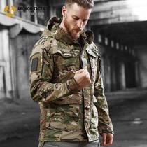Waterproof Jacket Mens Archon Spy Tactical Windbreaker Mens M65 Autumn and Winter Outdoor Mid-Length Military Fans Battlefield Charge