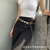 Japan FC new waist chain belt dress accessories waist chain waist rope fashion versatile small love pattern womens waist chain