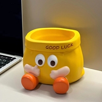 Simulated paper bag pen holder entry entrance key storage desktop ornaments living room sundries storage box home decorations