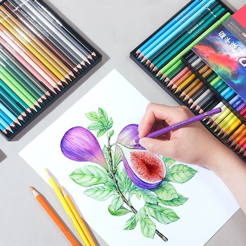 Водорастворимый художественный детский карандаш для школьников, раскраска, мелки, кисть, ручная роспись, 18 цветов, 24 цветов, 36 цветов, 48 цветов, 72 цветов, 120 цветов