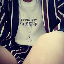 European and American hip hop pendant necklace wool clothes chain cards OBE Sex cross pendant Chaumen Mens fashion accessories Pendant Women