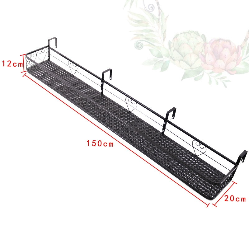 Ban công hoa giá đỡ lan can lan can sắt treo bệ cửa sổ ngoài trời giá hoa chậu hoa khung móc treo kệ treo cây cảnh ban công 