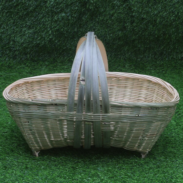Bamboo choreography basket Handmade basket Buy Vegetable Pure Handmade Bamboo Basket Loading Water Fruit Basket Eggs Basket of Green Vegetable Containing BAMBOO