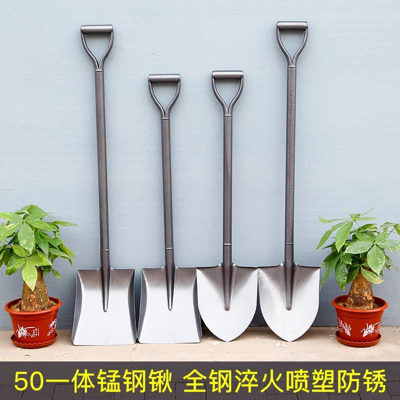 Iron and manganese steel shovel farming small shovel housegardening tooloutdoor cultivation of earthen artifacts dig large iron clay