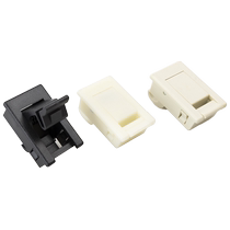 ABS微型平面锁按压式滑动门锁双面搭扣锁工具箱档案柜嵌入式门锁