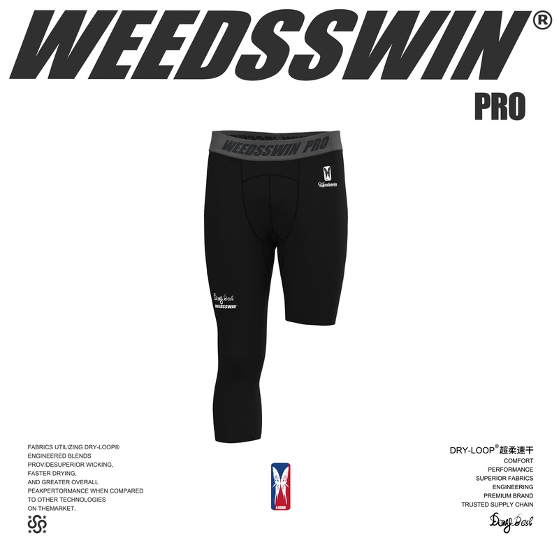 Weedsswin Pro Gi Thousand-Yuan-Level Player Version Single-Leg Seven-Point Basketball Compression Pants 2.0