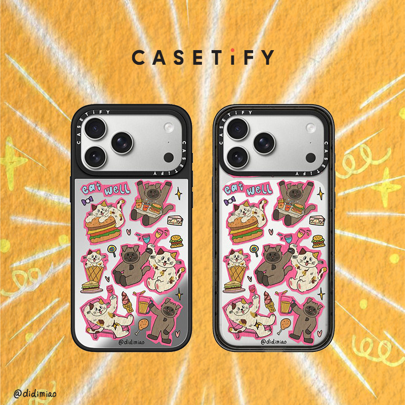 CASETiFY 迪迪Miao 好饱喵喵适用于苹果iPhone17ProMax/17Pro/16ProMax