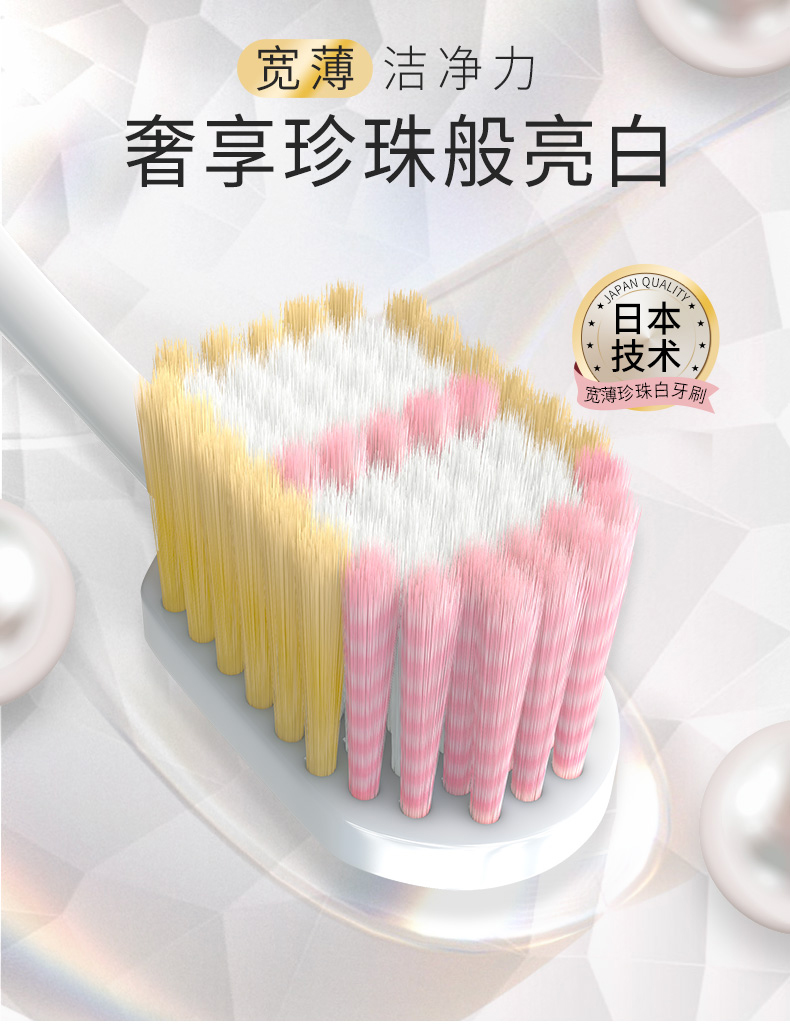 LION 狮王 细齿洁 61孔宽头成人软毛牙刷 4支 图1