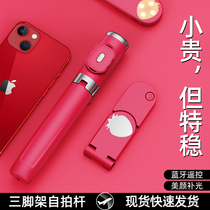 Mobile phone lazy desktop bracket bedhead tripod live selfie rod vlog shooting anti-trembling selfie frame special triangular photo shooting support frame scaling and shaking audio equipment landing