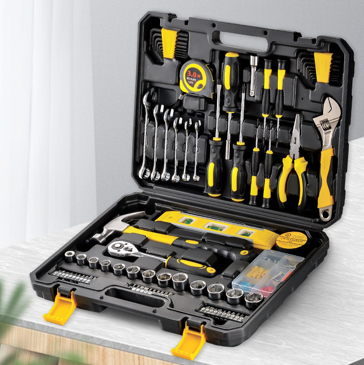 Household Toolbox Set Daily Maintenance Hardware Wrench Screwdriver Pliers Universal Complete Family Complete Set