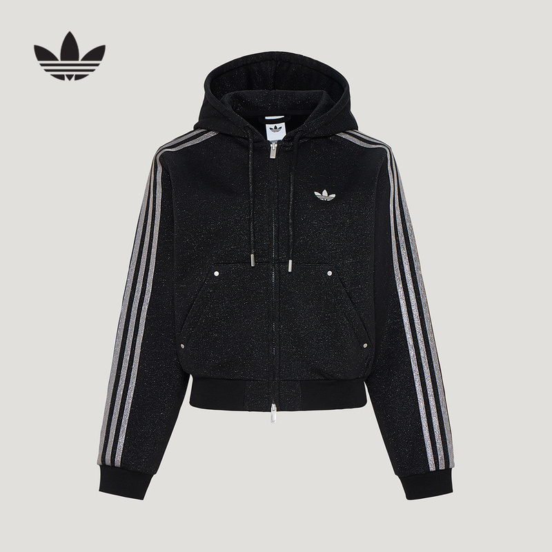 Adidas Adidas Trefoil Winter Women's Street Style Sports Hooded Jacket Casual Sweatshirt Kx4911 Adidas Adidas Trefoil Winter Women's Street Style Sports Hooded Jacket Casual Sweatshirt Kx4911