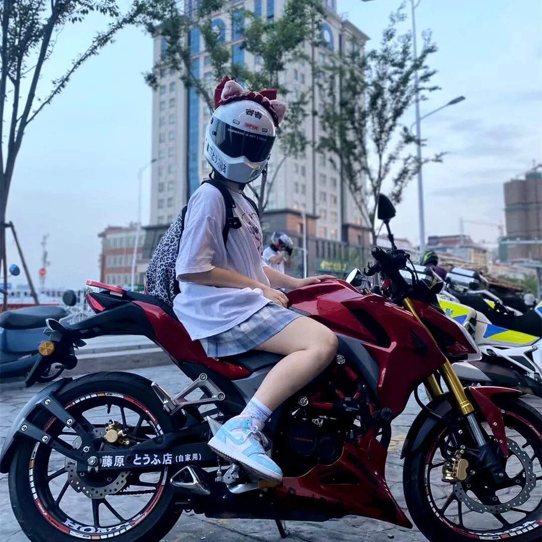 Safety Helmet Adornment Locomotive Decoration Ears Electric Car Women Knight Locomotive Ski Armor Plush Cat Ears Personality