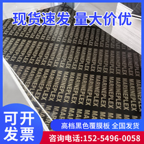 Black coated woodwork board plywood plywood construction formwork engineering plates multi-laminate bamboo glue plate large plate touch plate