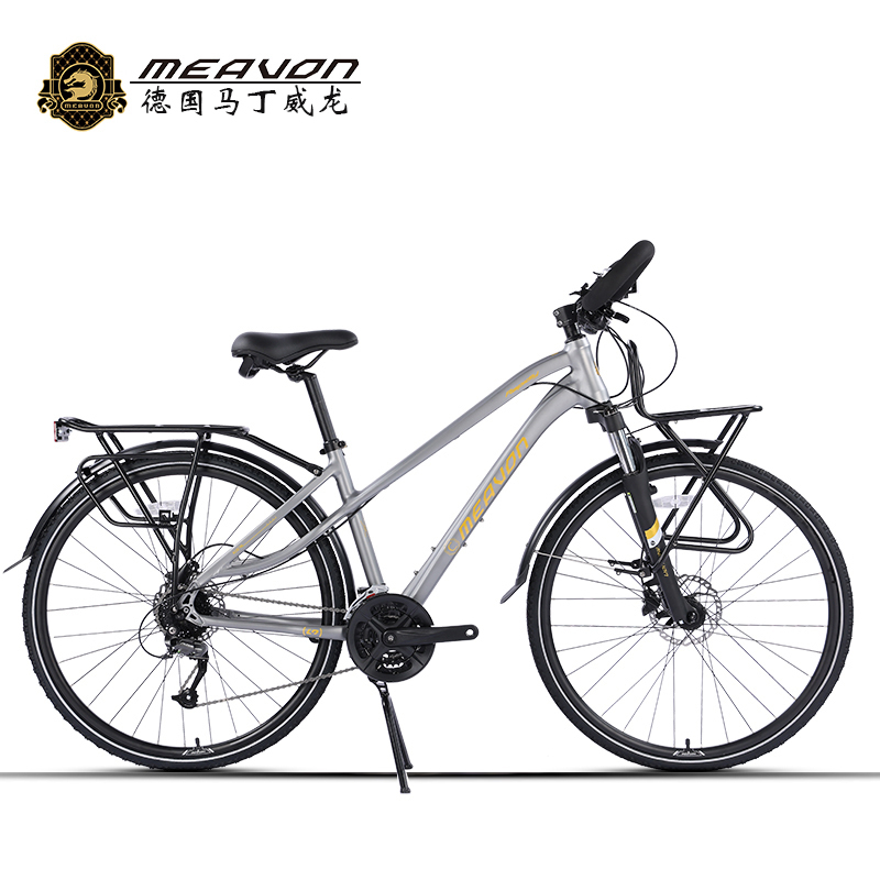 German Martin Long-Distance Touring Bicycle Aluminum Alloy Butterfly Handlebar Oil Brake 27-Speed Mountain Road Bike