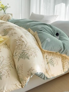 Hengyuanxiang 100% Pure Cotton Duvet Cover One-Piece 150 X200x230 Double 100% Cotton Quilt Cover Single 1.5 M 1.8M Bed