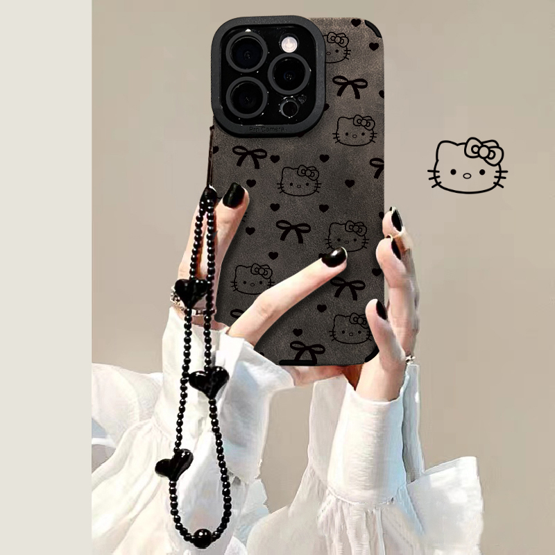 Suitable for Apple 17Promax New Phone Case Iphone16/15 Cat Bow Bracelet 14Pro Silicone 13Pro Women's Model 12 Suede Xr Niche Max Anti-Fall 15Pro Black Suitable for Apple 17Promax New Phone Case Iphone16/15 Cat Bow Bracelet 14Pro Silicone 13Pro Women's Model 12 Suede Xr Niche Max Anti-Fall 15Pro Black