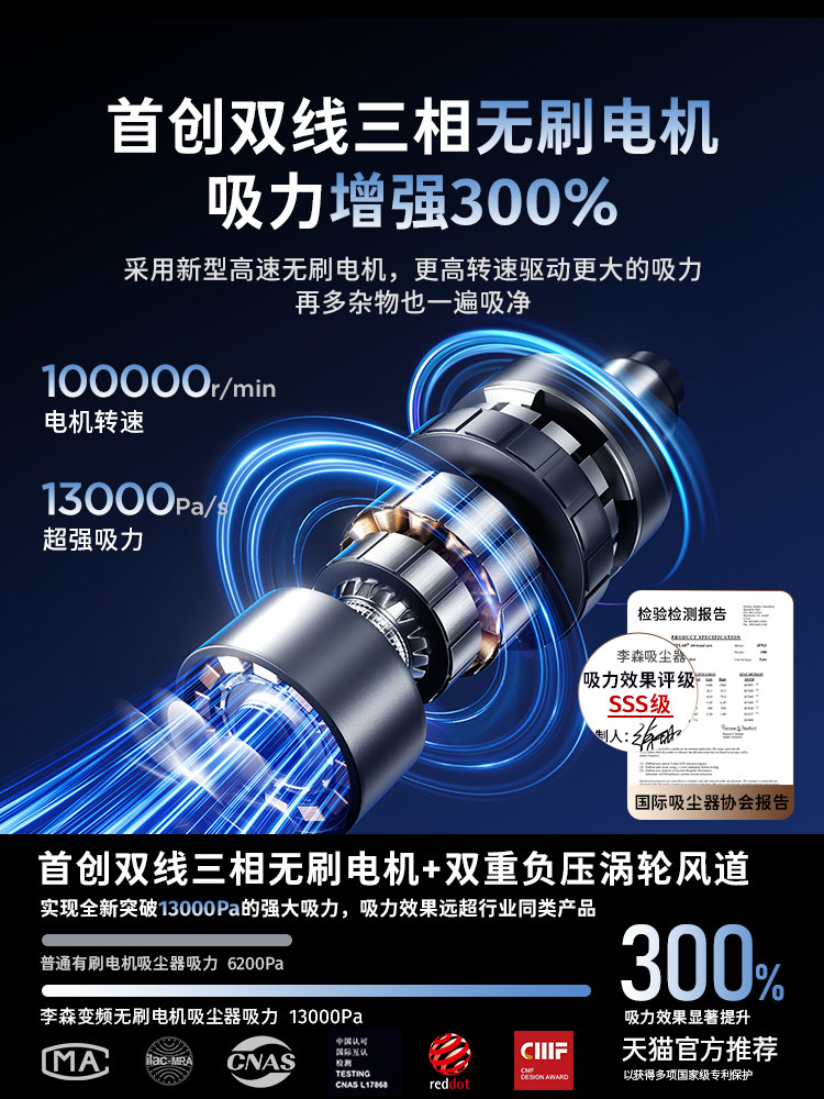 Car Vacuum Cleaner 2025 New Model with Super Strong Suction, Wireless for Car Use, Small Handheld Machine for Home Use