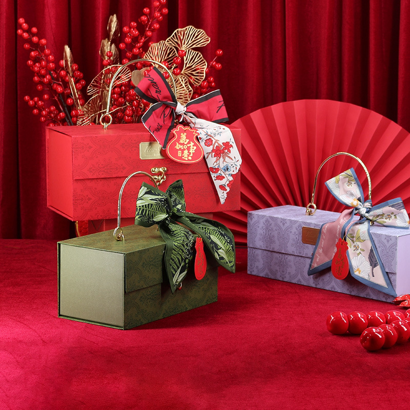 2025新年礼盒创意：蛇年包装盒手提春节礼物盒，结婚喜庆年货大礼包盒！