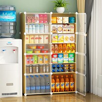 Beverage Containing Cabinet Snacks Fries Candy Containing Shelf Snack Shelf Mesh Red Ins Wind Ground Multilayer Plastic Finishing