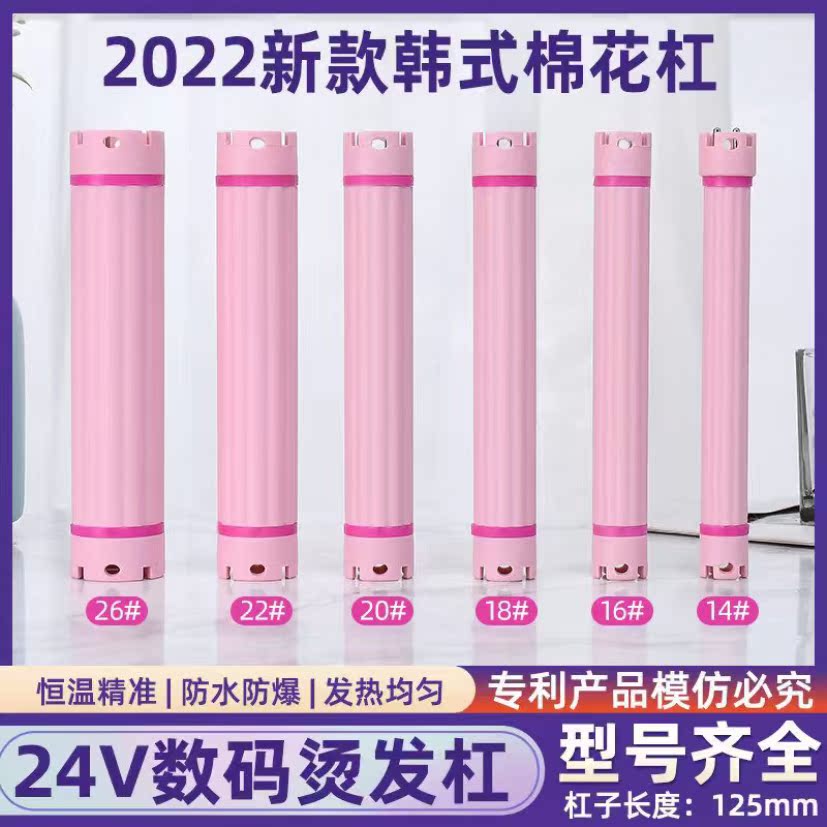 New 24v 220v digital bar plum striped bar hair hot stamped hair hair hallway curling burning tool