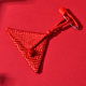 Cinnabar Free Seam Triangle Lucky Bag Nation Hear Peace Bag Pin 핀 저장 빈 가방 바디 펜던트는 선물을 열 수 있습니다.
