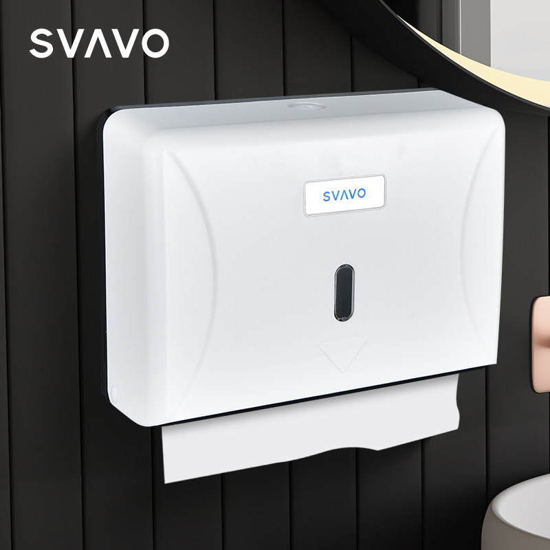 Rewo toilet paper box wall-mounted punch-free toilet tissue box household kitchen tissue holder plastic waterproof toilet paper box