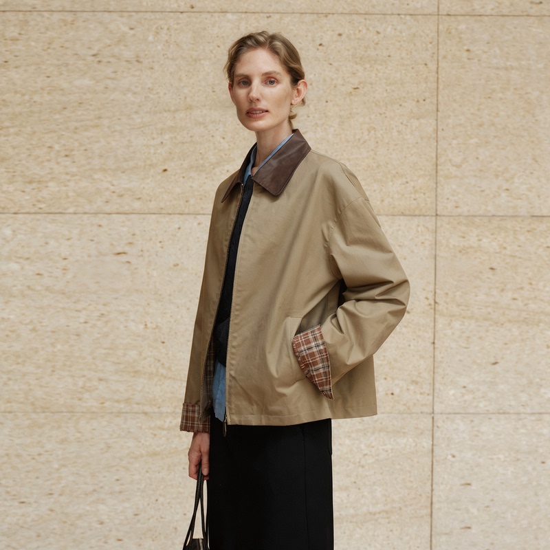 Mm Mijia Mall Same Style Barn Style Short Coat Jacket Mall Same Style 26 Autumn New 5H8111101 Mm Mijia Mall Same Style Barn Style Short Coat Jacket Mall Same Style 26 Autumn New 5H8111101