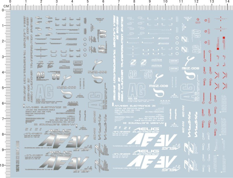 1878-212 MG MSZ-008 ZII Z II Z2 Z-2 gd Water sticker 2-Taobao