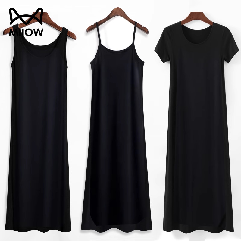 Cat-Themed Spaghetti Strap Dress for Women, Summer Base Layer, Spring and Autumn Modal, 2026 New Style, Black Tank Top, Inner Wear Long Dress, T-Shirt Cat-Themed Spaghetti Strap Dress for Women, Summer Base Layer, Spring and Autumn Modal, 2026 New Style, Black Tank Top, Inner Wear Long Dress, T-Shirt