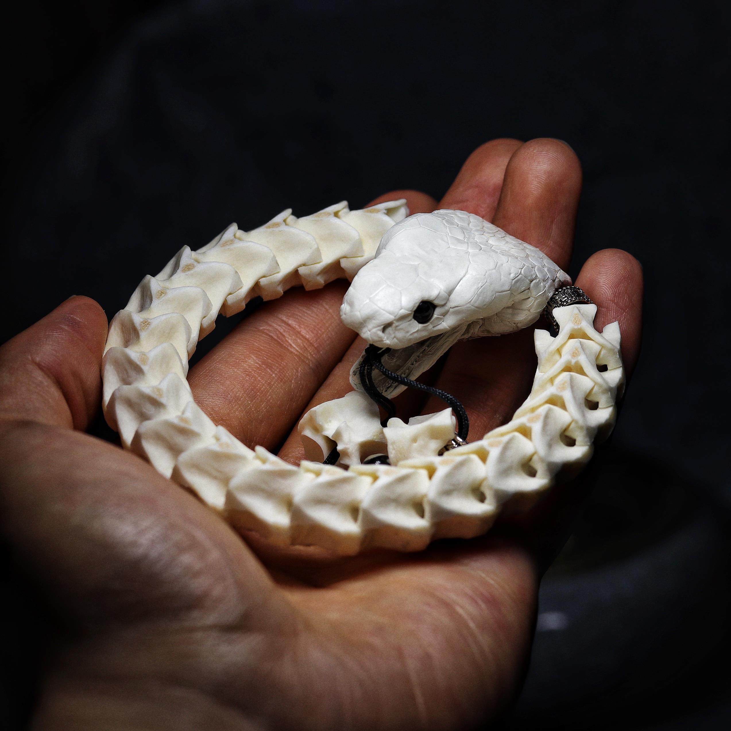 Have you got the charm of snake bone bracelets? import high