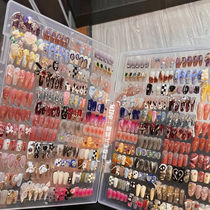 Wearable Nail Storage Box Nail Art Diamond Box Jewelry Desktop Organizer Box Transparent Collection Large Capacity Dustproof Anti-lost Display