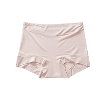 Modal Womens Boxer Briefs High Waist Tummy Control 100% Cotton Antibacterial Crotch Ice Silk Feel Large Size Shorts Summer Thin
