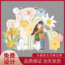 7 Sunset High End Mall Beauty Chen Scene Arrangement Decoration Design Kt Board Props Romantic Coursework Wedding Table White Gift Hotel