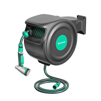 Aupers automatic recycling water pipe frame garden watering artifact rewinder flower watering gun shrink hose reel