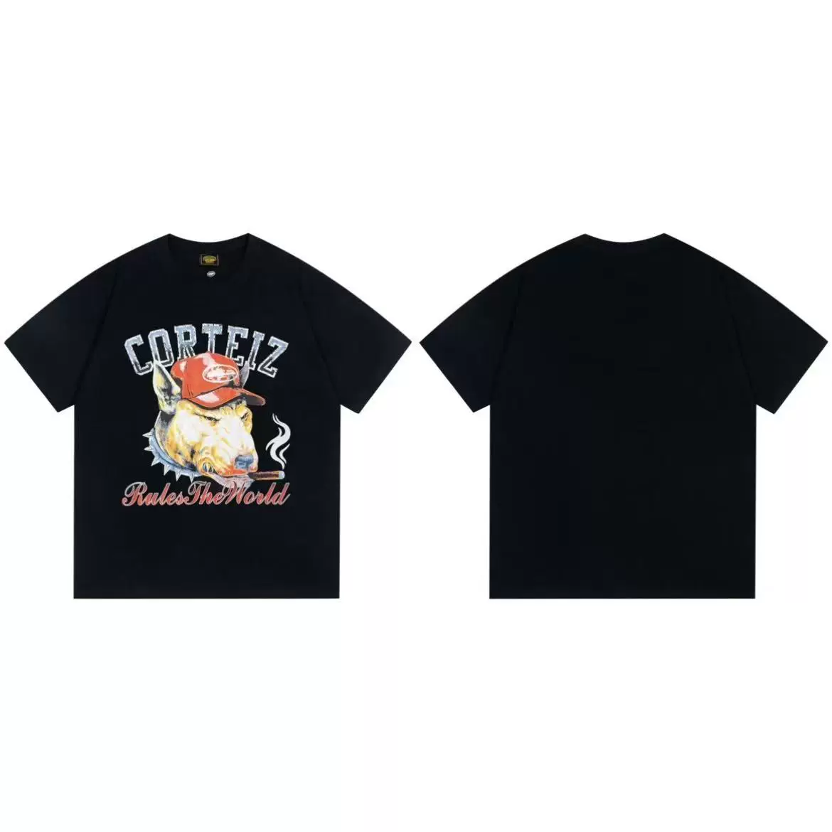 Футболка с принтом Corteiz Letter Graphic Print Tee 26ss Alcatraz с буквой графический принт короткий рукав
