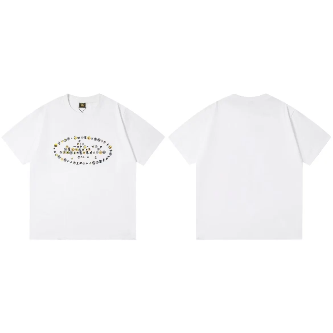 Футболка с принтом Corteiz Letter Graphic Print Tee 26ss Alcatraz с буквой графический принт короткий рукав
