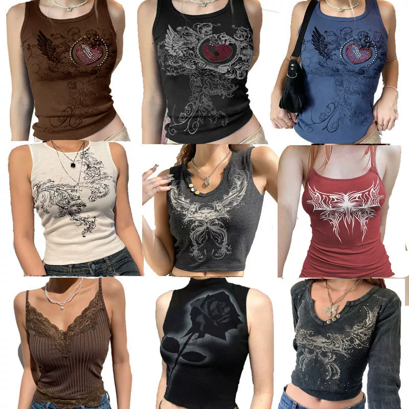 Кроп-топ (Vintage Clothers) Y2K корсет — кибер-бейби стиль, укороченный, размеры S–L