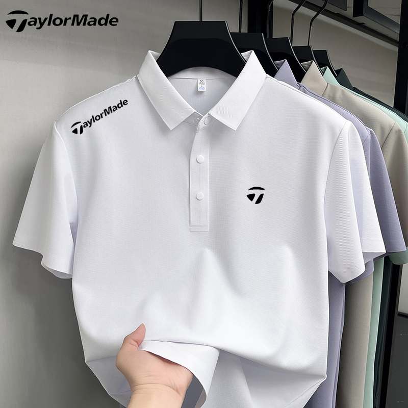Taylormade Taylormade Golf Men's Polo Shirt Summer Sports Casual Quick-Drying Short-Sleeved T-Shirt Top