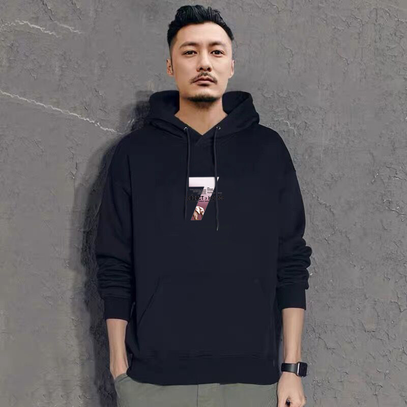 Brand Sweater Men 2022 Spring and Autumn New Loose Trend Men Long Sleeve T - shirt plus thicker cap suit