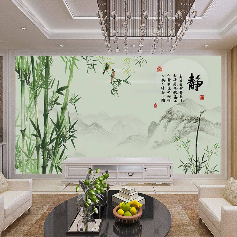 震惊全网！山水宁静致远电视背景墙到底有多绝？新中式客厅天花板实测🔥-集成板-淘宝好物网