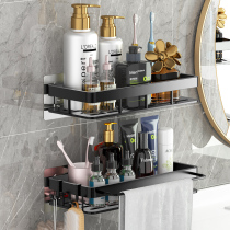 Free-to-punch toilet shelving bathroom racks Toilet Washroom Washroom Wash Terrace Supplies Wall-mounted Wall Containing Racks