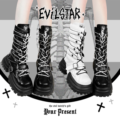taobao agent Universal metal genuine low boots platform, punk style